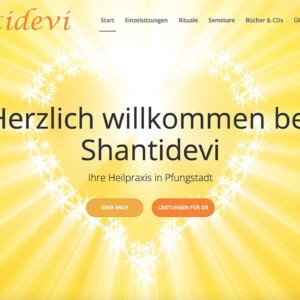 Shantidevi Wordpress Website von Shantidevi Felgenhauer, Heilpraktikerin in Pfungstadt