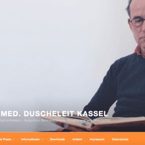 Dr. Duscheleit Webdesign Kassel - Die Praxis Dr. Duscheleit in Kassel-Wilhelmshöhe stellt sich vor